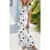 imageZeagoo Maxi Dresses for Women 2025 Summer Casual Sleeveless Floral Sundress Long Split Dresses with Pockets Beach VacationXh462