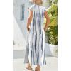 imageZeagoo Maxi Dresses for Women 2025 Summer Casual Sleeveless Floral Sundress Long Split Dresses with Pockets Beach VacationZr229