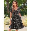 imageZeagoo Summer Tiered Mini Dress with Pockets Ruffle Sleeve VNeck Casual Dress A Line Boho Flowy Sundress 2025 VacationA03xh441