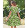 imageZeagoo Summer Tiered Mini Dress with Pockets Ruffle Sleeve VNeck Casual Dress A Line Boho Flowy Sundress 2025 VacationDh594