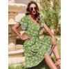 imageZeagoo Summer Tiered Mini Dress with Pockets Ruffle Sleeve VNeck Casual Dress A Line Boho Flowy Sundress 2025 VacationDh594