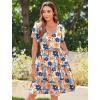 imageZeagoo Summer Tiered Mini Dress with Pockets Ruffle Sleeve VNeck Casual Dress A Line Boho Flowy Sundress 2025 VacationSf99