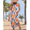 imageZeagoo Women Floral Summer Casual Beach Printed Tank Dress with Pockets Pleated Front Long DressColorful Print