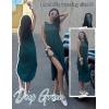 imageZeagoo Women Floral Summer Casual Beach Printed Tank Dress with Pockets Pleated Front Long DressDeep Green