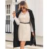 imageZeagoo Womens Oversized Fall Sweater Vest Dress Winter Casual V Neck Sleeveless Loose Knit Pullover Sweater 2025Beige