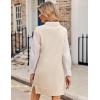 imageZeagoo Womens Oversized Fall Sweater Vest Dress Winter Casual V Neck Sleeveless Loose Knit Pullover Sweater 2025Beige