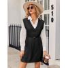imageZeagoo Womens Oversized Fall Sweater Vest Dress Winter Casual V Neck Sleeveless Loose Knit Pullover Sweater 2025Black