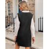 imageZeagoo Womens Oversized Fall Sweater Vest Dress Winter Casual V Neck Sleeveless Loose Knit Pullover Sweater 2025Black