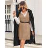 imageZeagoo Womens Oversized Fall Sweater Vest Dress Winter Casual V Neck Sleeveless Loose Knit Pullover Sweater 2025Brown
