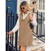 imageZeagoo Womens Oversized Fall Sweater Vest Dress Winter Casual V Neck Sleeveless Loose Knit Pullover Sweater 2025Brown