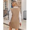 imageZeagoo Womens Oversized Fall Sweater Vest Dress Winter Casual V Neck Sleeveless Loose Knit Pullover Sweater 2025Brown
