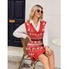 imageZeagoo Womens Oversized Fall Sweater Vest Dress Winter Casual V Neck Sleeveless Loose Knit Pullover Sweater 2025Christmas Red