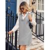 imageZeagoo Womens Oversized Fall Sweater Vest Dress Winter Casual V Neck Sleeveless Loose Knit Pullover Sweater 2025Light Grey