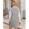 imageZeagoo Womens Oversized Fall Sweater Vest Dress Winter Casual V Neck Sleeveless Loose Knit Pullover Sweater 2025Light Grey