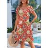 imageZeagoo Womens Summer ALine Dress with Pockets Mini Short Sleeve Dresses Flowy Beach Swing Dress 2025 Vacation TravelA02mz756