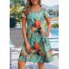 imageZeagoo Womens Summer ALine Dress with Pockets Mini Short Sleeve Dresses Flowy Beach Swing Dress 2025 Vacation TravelPa116