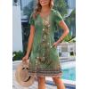 imageZeagoo Womens Summer ALine Dress with Pockets Mini Short Sleeve Dresses Flowy Beach Swing Dress 2025 Vacation TravelPa171