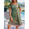 imageZeagoo Womens Summer ALine Dress with Pockets Mini Short Sleeve Dresses Flowy Beach Swing Dress 2025 Vacation TravelPa171