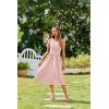 imageZeagoo Womens Summer Tank Midi Dress with Pockets Floral Sleeveless ALine Casual Loose TShirt Dresses Beach Sundress 2025Pink Floral