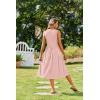 imageZeagoo Womens Summer Tank Midi Dress with Pockets Floral Sleeveless ALine Casual Loose TShirt Dresses Beach Sundress 2025Pink Floral