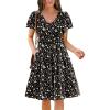 imageZeagoo Summer Tiered Mini Dress with Pockets Ruffle Sleeve VNeck Casual Dress A Line Boho Flowy Sundress 2025 VacationA03xh441