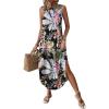 Floral Leaf Black