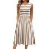 Apricot White Stripe