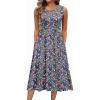 Blue Flower Print