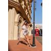 imageZeagoo Womens Summer Mini Skirts Elastic High Waisted Stain ALine Zipper Party Skirt 2025Light Khaki