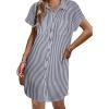 Dark Blue+white Stripe