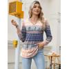 imageZeagoo Long Sleeve Shirts for Women 2025 Casual Pleated V Neck Fall Tunic Tops Button Down Blouse Dressy Loose TShirtsMz814