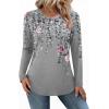 imageZeagoo Long Sleeve Shirts for Women Crew Neck Casual Fall Fashion Blouses Basic Tunic Tops Dressy Work ClothesAgrey Printhf36