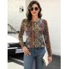 imageZeagoo Long Sleeve Shirts for Women Crew Neck Casual Fall Fashion Blouses Basic Tunic Tops Dressy Work ClothesAmulticolormz721