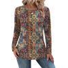 imageZeagoo Long Sleeve Shirts for Women Crew Neck Casual Fall Fashion Blouses Basic Tunic Tops Dressy Work ClothesAmulticolormz721