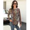 imageZeagoo Long Sleeve Shirts for Women Crew Neck Casual Fall Fashion Blouses Basic Tunic Tops Dressy Work ClothesAmulticolormz721