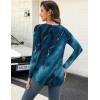imageZeagoo Long Sleeve Shirts for Women Crew Neck Casual Fall Fashion Blouses Basic Tunic Tops Dressy Work ClothesFloral Greencx287