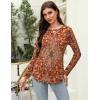 imageZeagoo Long Sleeve Shirts for Women Crew Neck Casual Fall Fashion Blouses Basic Tunic Tops Dressy Work ClothesMulticolormz811