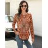 imageZeagoo Long Sleeve Shirts for Women Crew Neck Casual Fall Fashion Blouses Basic Tunic Tops Dressy Work ClothesMulticolormz811