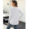 imageZeagoo Long Sleeve Shirts for Women Crew Neck Casual Fall Fashion Blouses Basic Tunic Tops Dressy Work ClothesWhite