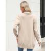 imageZeagoo Women Long Cardigan Sweaters Lightweight Open Front Duster Knit Fashion Sweater Coats Trendy Cardigans with PocketBeige