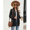 imageZeagoo Women Long Cardigan Sweaters Lightweight Open Front Duster Knit Fashion Sweater Coats Trendy Cardigans with PocketBlack