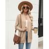 imageZeagoo Women Long Cardigan Sweaters Lightweight Open Front Duster Knit Fashion Sweater Coats Trendy Cardigans with PocketKhaki