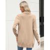 imageZeagoo Women Long Cardigan Sweaters Lightweight Open Front Duster Knit Fashion Sweater Coats Trendy Cardigans with PocketKhaki