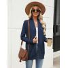 imageZeagoo Women Long Cardigan Sweaters Lightweight Open Front Duster Knit Fashion Sweater Coats Trendy Cardigans with PocketNavy Blue