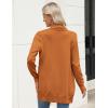 imageZeagoo Women Long Cardigan Sweaters Lightweight Open Front Duster Knit Fashion Sweater Coats Trendy Cardigans with PocketOrange