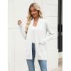 imageZeagoo Women Long Cardigan Sweaters Lightweight Open Front Duster Knit Fashion Sweater Coats Trendy Cardigans with PocketWhite