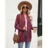imageZeagoo Women Long Cardigan Sweaters Lightweight Open Front Duster Knit Fashion Sweater Coats Trendy Cardigans with PocketWine Red