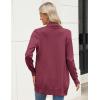 imageZeagoo Women Long Cardigan Sweaters Lightweight Open Front Duster Knit Fashion Sweater Coats Trendy Cardigans with PocketWine Red