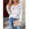 imageZeagoo Women Long Sleeve Tops Dressy Casual V Neck Tshirts Basics Tee 2025 Fall Trendy ClothesBf112