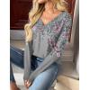 imageZeagoo Women Long Sleeve Tops Dressy Casual V Neck Tshirts Basics Tee 2025 Fall Trendy ClothesHf36